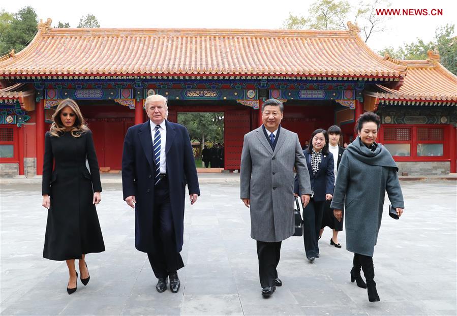 CHINA-BEIJING-XI JINPING-TRUMP-PALACE MUSEUM-AFTERNOON TEA(CN)