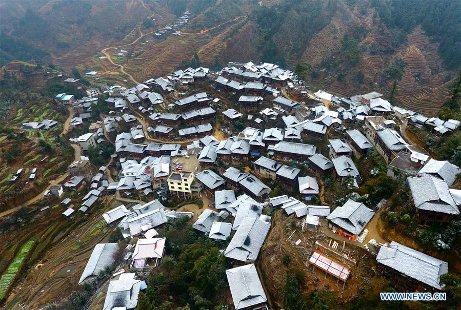 CHINA-GUANGXI-RONGSHUI-SNOWFALL (CN)