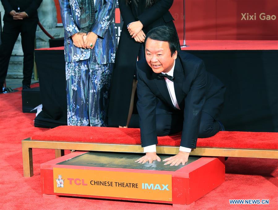 U.S.-LOS ANGELES-GAO XIXI-PRINT CEREMONY