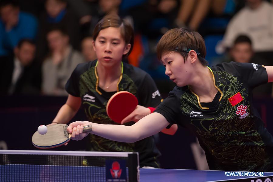 (SP)HUNGARY-BUDAPEST-ITTF WORLD TOUR-HUNGARIAN OPEN-WOMEN'S DOUBLES