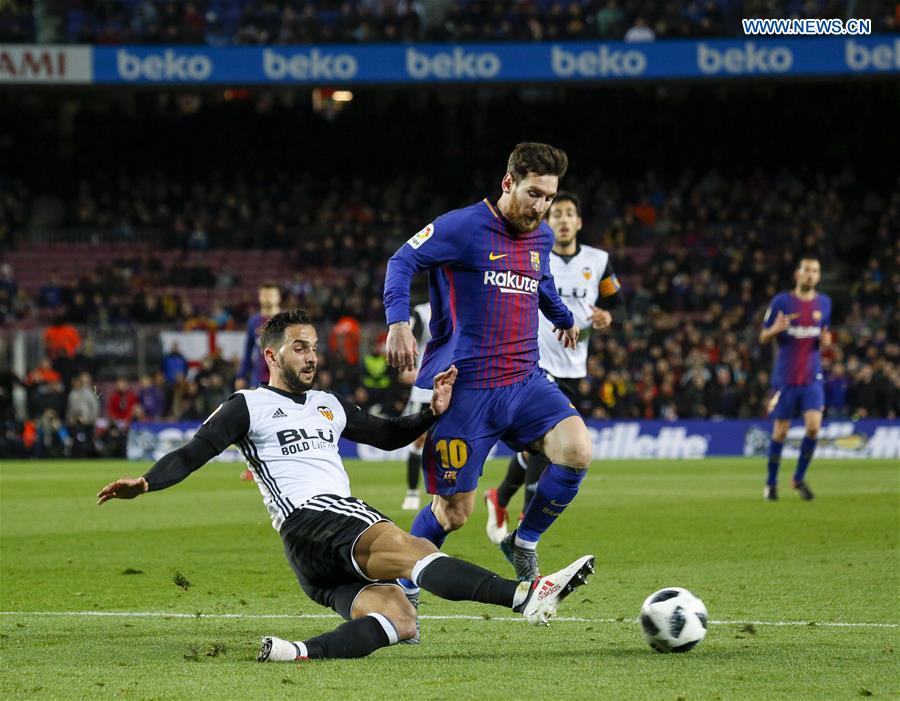 (SP)SPAIN-BARCELONA-SOCCER-SPANISH KING'S CUP-BARCELONA VS VALENCIA