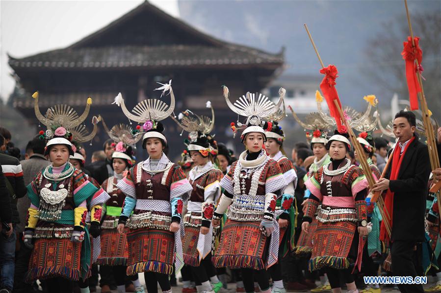 # CHINA-GUIZHOU-MIAO ETHNIC GROUP-CELEBRATION-SPRING(CN)