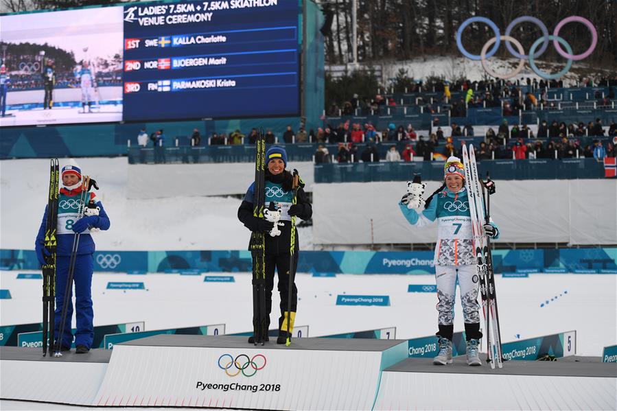 (SP)OLY-SOUTH KOREA-PYEONGCHANG-CROSS-COUNTRY SKIING-LADIES' 7.5KM+7.5KM SKIATHLON