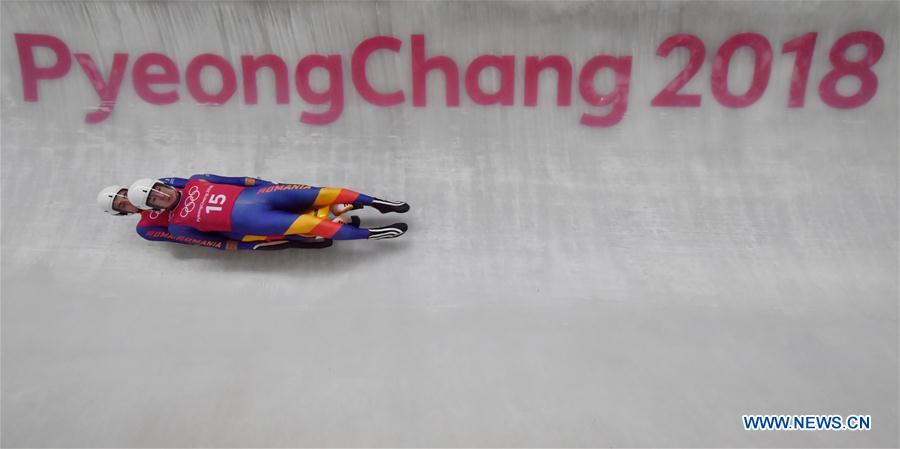 (SP)OLY-SOUTH KOREA-PYEONGCHANG-LUGE-DOUBLES-TRAINING