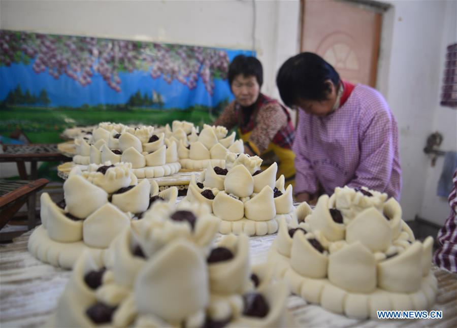 #CHINA-SHANDONG-SPRING FESTIVAL-STEAMED BUN(CN)