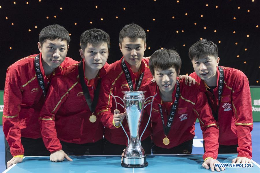 (SP)BRITAIN-LONDON-CHINA WIN ITTF TEAM WORLD CUP MEN'S FINAL