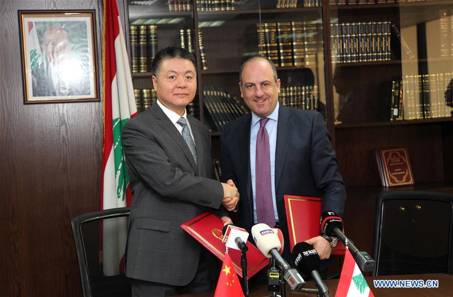 LEBANON-BEIRUT-CHINA-SYRIAN REFUGEES-AID-AGREEMENT-SIGNING