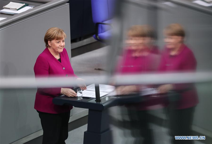 GERMANY-BERLIN-MERKEL-GOVERNMENT STATEMENT