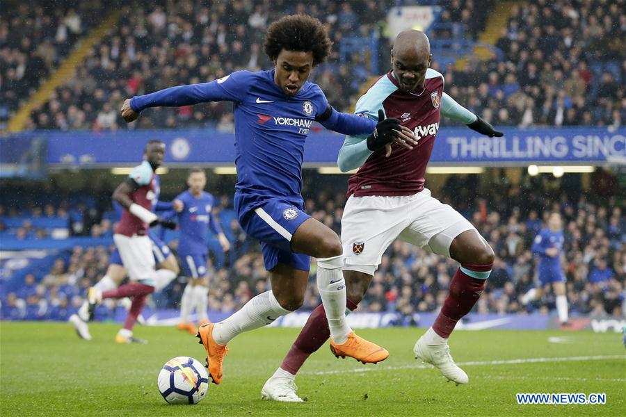 (SP)BRITAIN-LONDON-FOOTBALL-PREMIER LEAGUE-CHELSEA VS WEST HAM UNITED