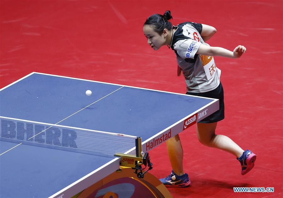 (SP)SWEDEN-HALMSTAD-TABLE TENNIS-WORLD TEAM CHAMPIONSHIPS-DAY 3