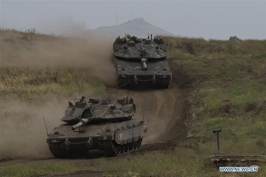 MIDEAST-GOLAN HEIGHTS-IDF-DRILL