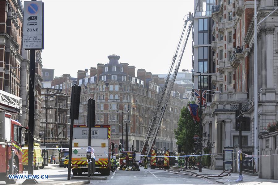 BRITAIN-LONDON-HOTEL-FIRE