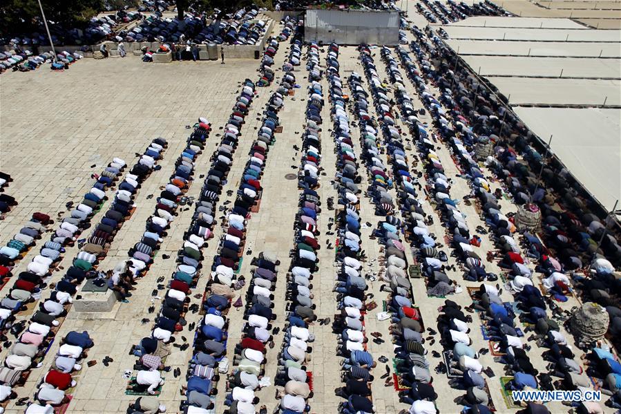 MIDEAST-JERUSALEM-AL-AQSA MOSQUE COMPOUND-RAMADAN