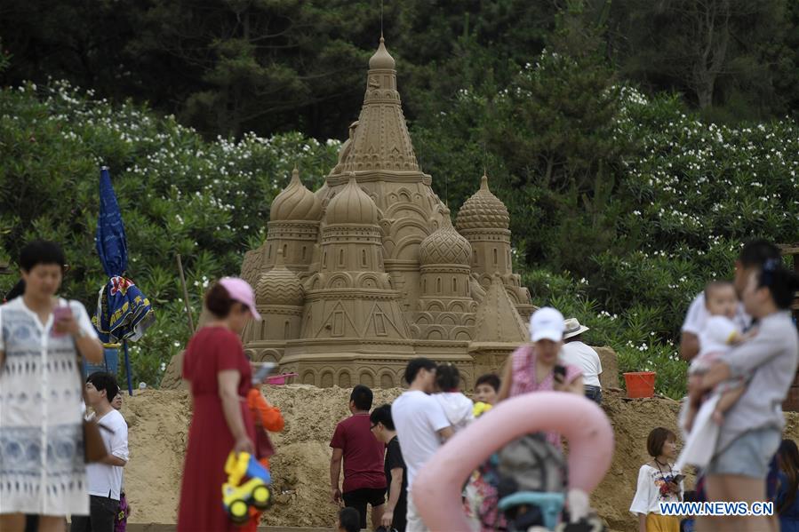 CHINA-ZHEJIANG-ZHOUSHAN-SAND SCULPTURE (CN)