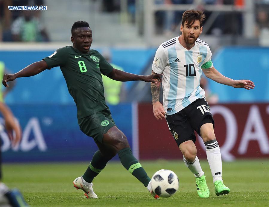 (SP)RUSSIA-SAINT PETERSBURG-2018 WORLD CUP-GROUP D-NIGERIA VS ARGENTINA