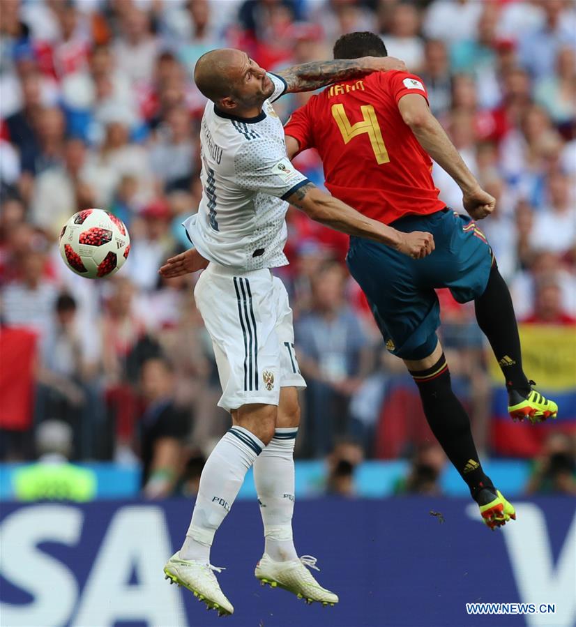 (SP)RUSSIA-MOSCOW-2018 WORLD CUP-ROUND OF 16-SPAIN VS RUSSIA