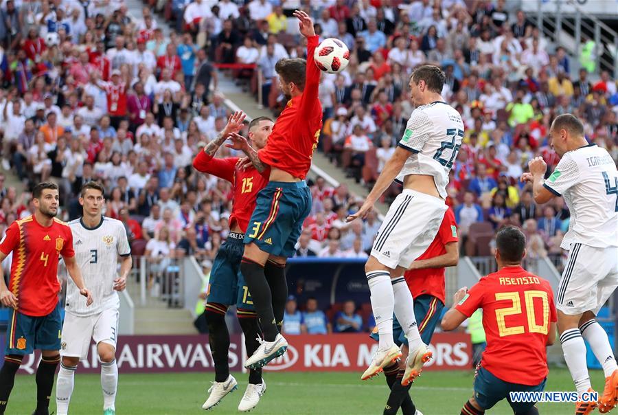 (SP)RUSSIA-MOSCOW-2018 WORLD CUP-ROUND OF 16-SPAIN VS RUSSIA