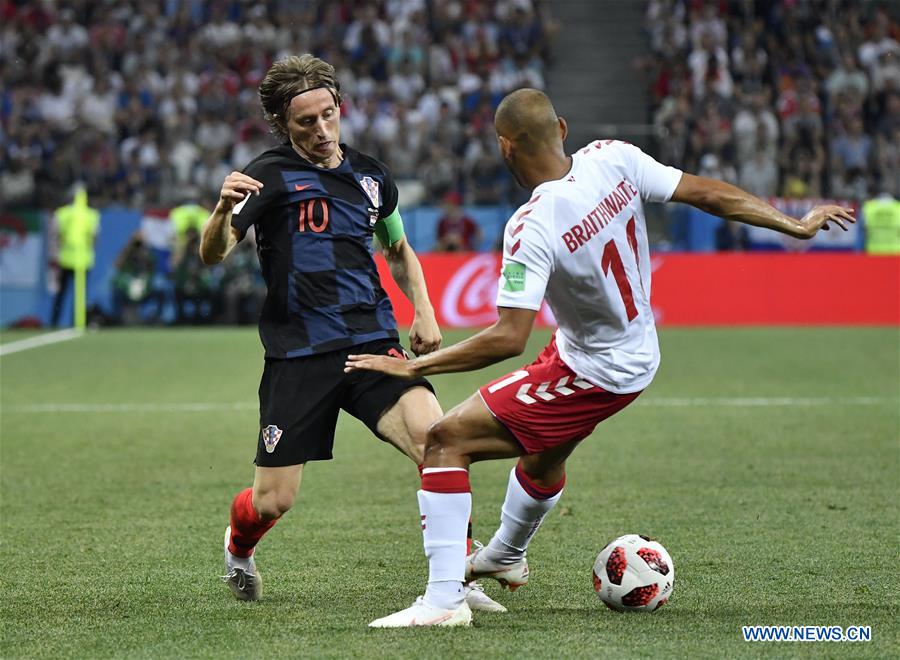 (SP)RUSSIA-NIZHNY NOVGOROD-2018 WORLD CUP-ROUND OF 16-CROATIA VS DENMARK