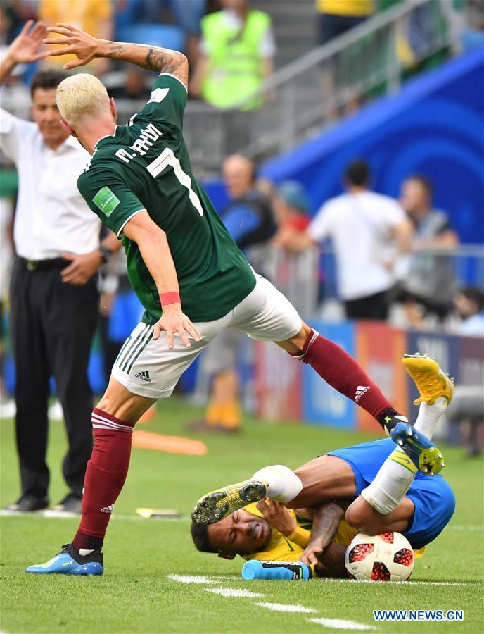 (SP)RUSSIA-SAMARA-2018 WORLD CUP-ROUND OF 16-BRAZIL VS MEXICO