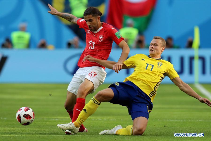 (SP)RUSSIA-SAINT PETERSBURG-2018 WORLD CUP-ROUND OF 16-SWITZERLAND VS SWEDEN