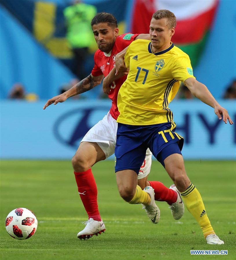 (SP)RUSSIA-SAINT PETERSBURG-2018 WORLD CUP-ROUND OF 16-SWITZERLAND VS SWEDEN