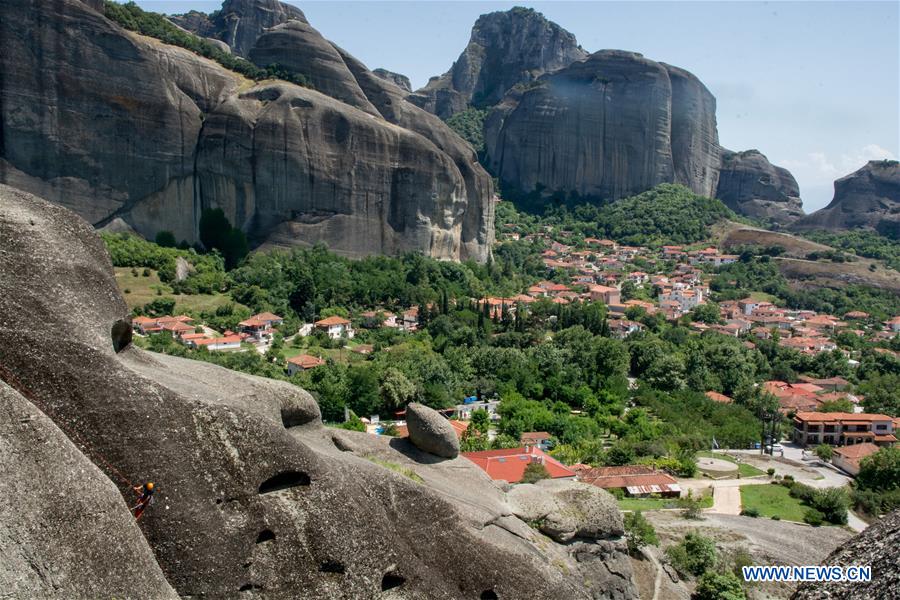 GREECE-METEORA-ROCK CLIMBING