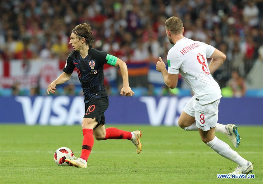 (SP)RUSSIA-MOSCOW-2018 WORLD CUP-SEMIFINAL-ENGLAND VS CROATIA