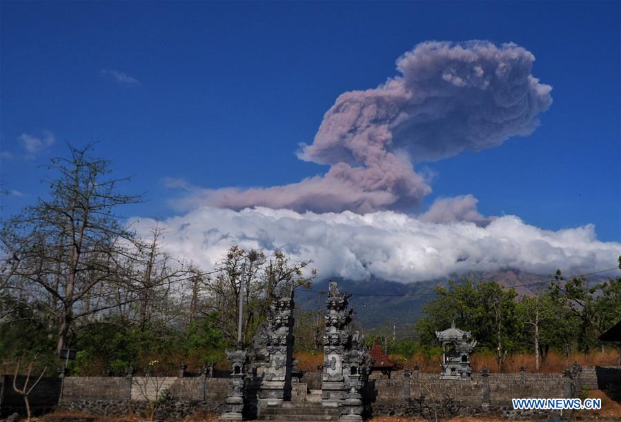 INDONESIA-BALI-MOUNT AGUNG-ERUPTION