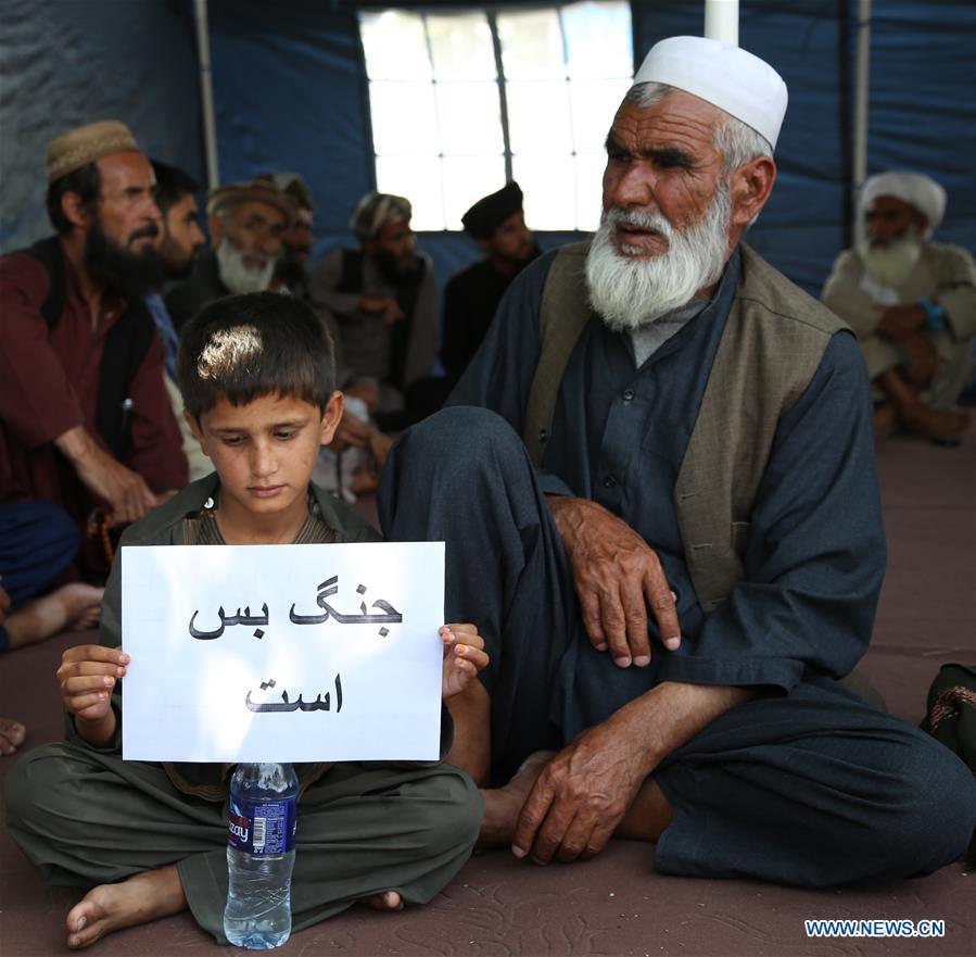 AFGHANISTAN-KABUL-PEACE-RALLY