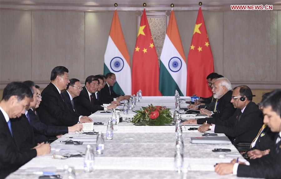 SOUTH AFRICA-JOHANNESBURG-CHINA-XI JINPING-INDIA-MODI-MEETING 