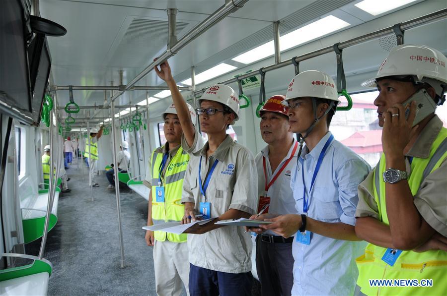 VIETNAM-HANOI-URBAN RAILWAY-TEST RUN