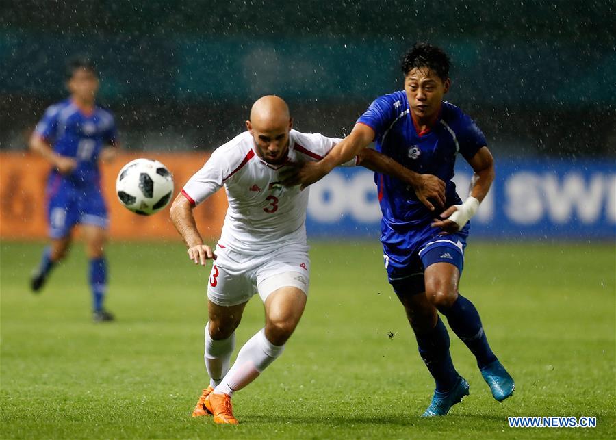 (SP)INDONESIA-BEKASI-ASIAN GAMES-MEN'S FOOTBALL-CHINESE TAIPEI VS PALESTINE