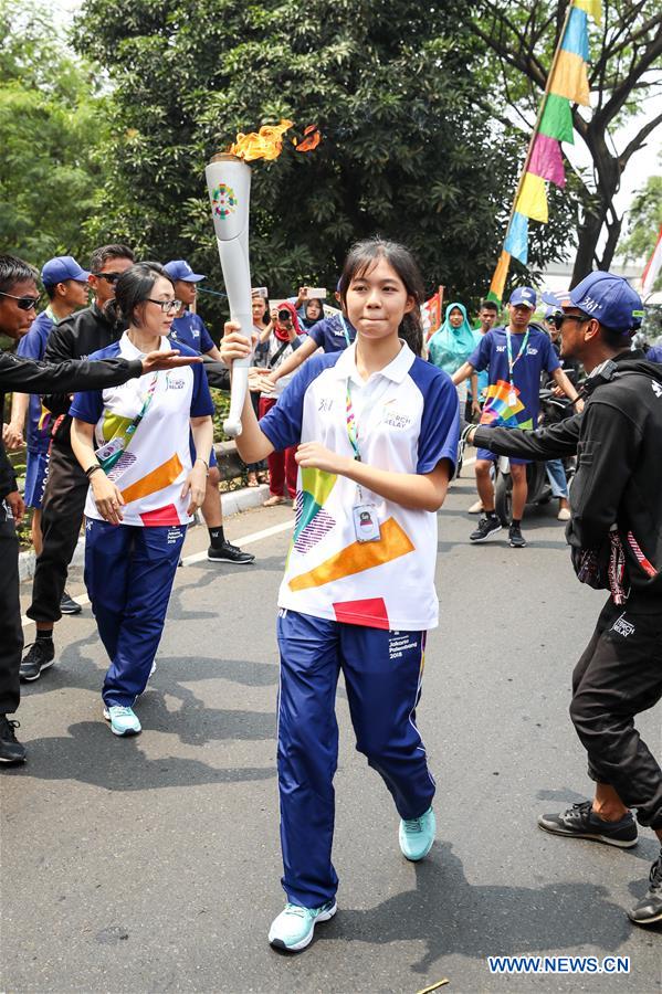 (SP)INDONESIA-JAKARTA-ASIAN GAMES-TORCH RELAY