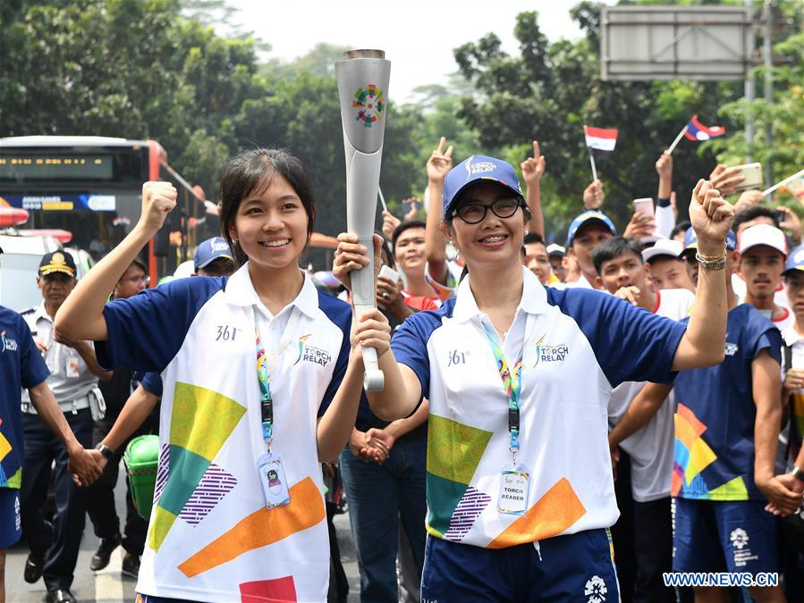 (SP)INDONESIA-JAKARTA-ASIAN GAMES-TORCH RELAY