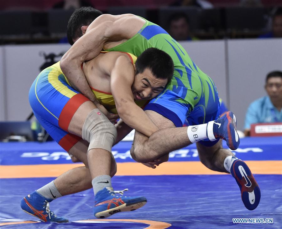 (SP)INDONESIA-JAKARTA-ASIAN GAMES-WRESTLING-MEN'S FREESTYLE 74 KG