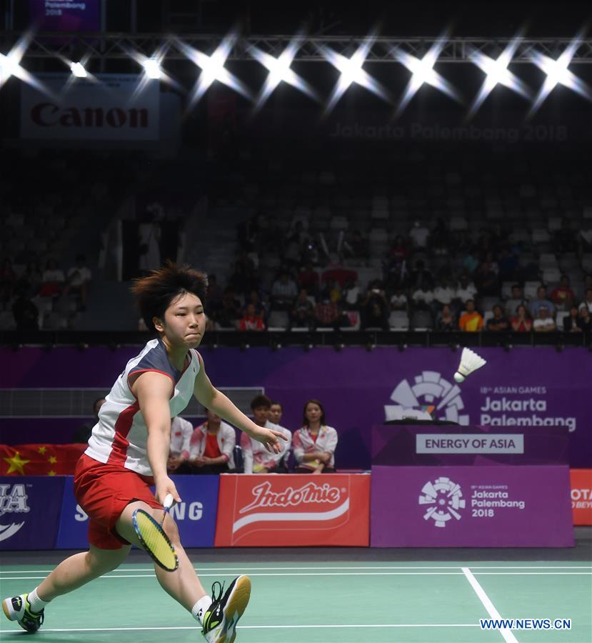 (SP)INDONESIA-JAKARTA-ASIAN GAMES-BADMINTON-WOMEN'S TEAM FINAL