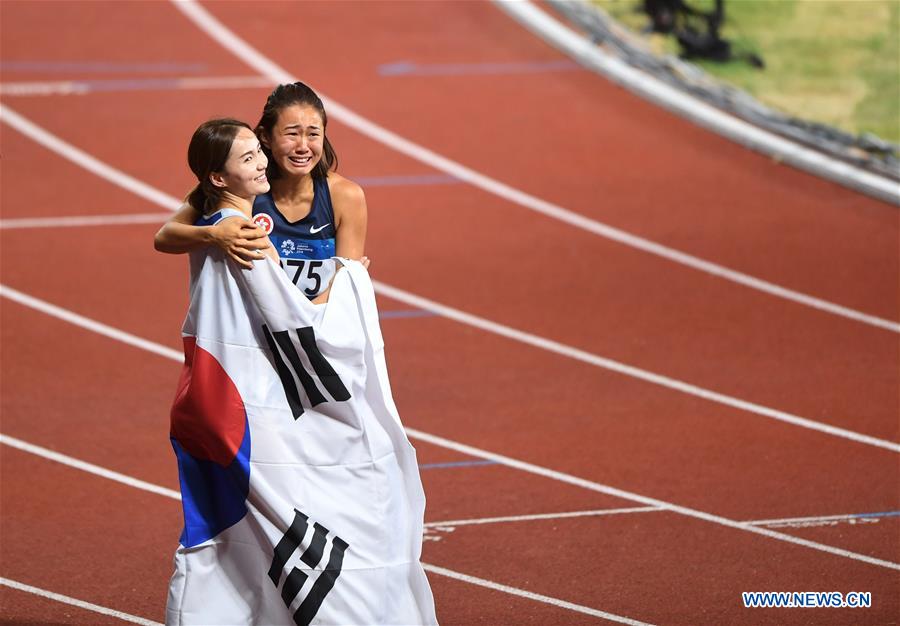 (SP)INDONESIA-JAKARTA-ASIAN GAMES-ATHLETICS-WOMEN'S 100M HURDLES