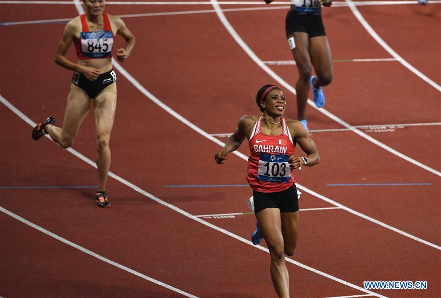 (SP)INDONESIA-JAKARTA-ASIAN GAMES-ATHLETICS-WOMEN'S 400 HURDLES