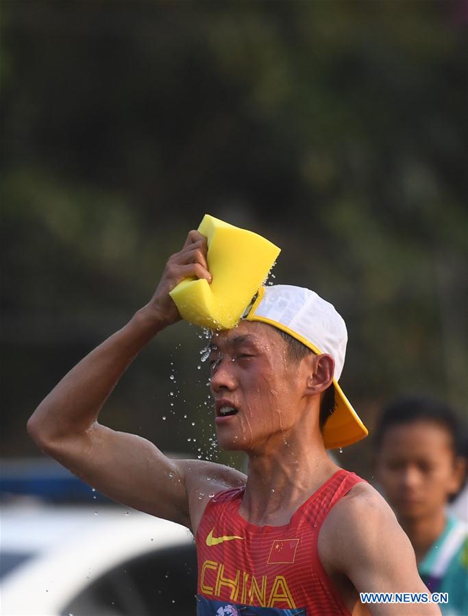 (SP)INDONESIA-JAKARTA-ASIAN GAMES-ATHLETICS-MEN'S 20KM WALK