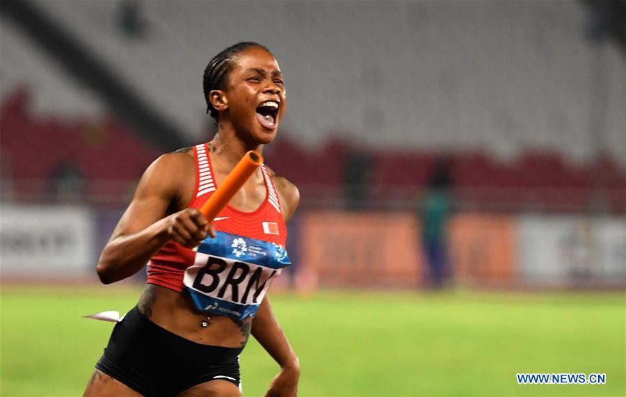 (SP)INDONESIA-JAKARTA-ASIAN GAMES-ATHLETICS-WOMEN'S 4X100M RELAY