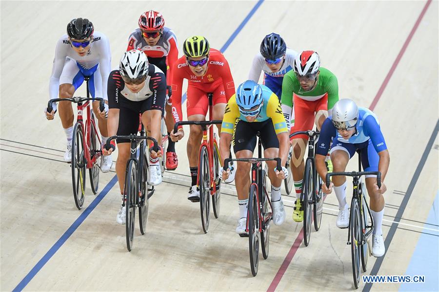 (SP)INDONESIA-JAKARTA-ASIAN GAMES-CYCLING TRACK-MEN'S OMNIUM