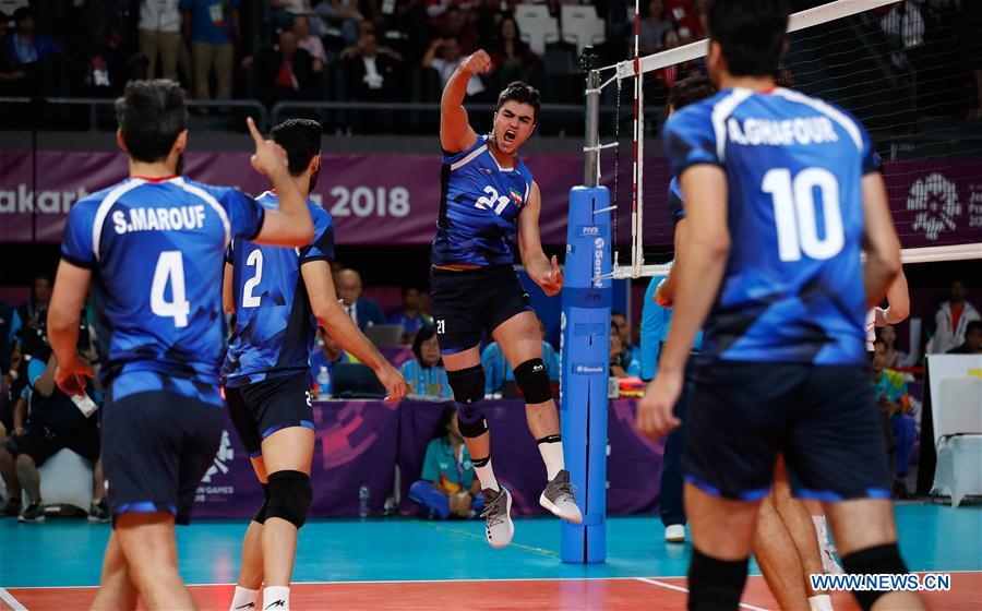 (SP)INDONESIA-JAKARTA-ASIAN GAMES-MEN'S VOLLEYBALL FINAL-IRAN VS SOUTH KOREA