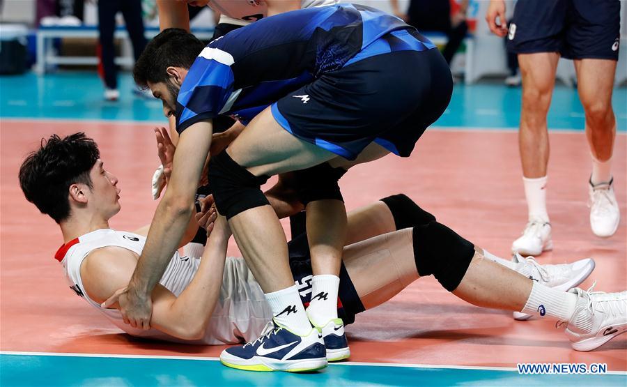 (SP)INDONESIA-JAKARTA-ASIAN GAMES-MEN'S VOLLEYBALL FINAL-IRAN VS SOUTH KOREA