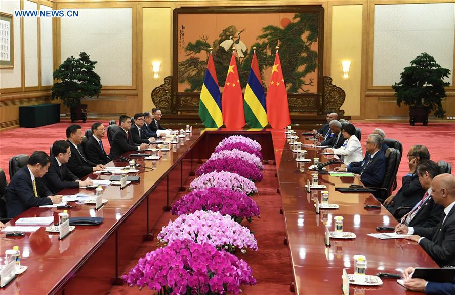 CHINA-BEIJING-XI JINPING-MAURITIUS-PM-MEETING (CN)