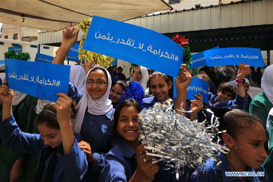 JORDAN-AMMAN-UNRWA-REFUGEE-CHILDREN-SCHOOL