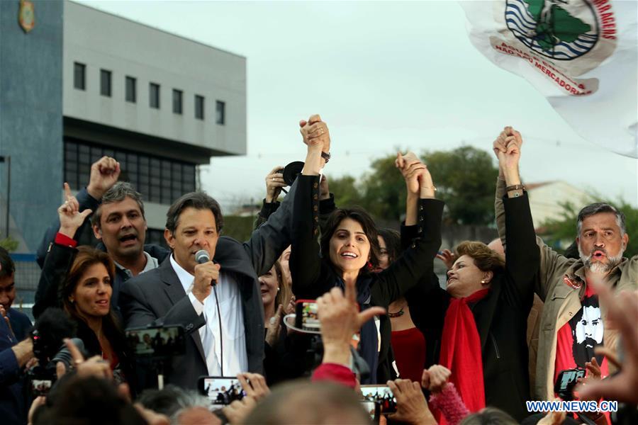 BRAZIL-CURITIBA-PT-CANDIDACY-HADDAD