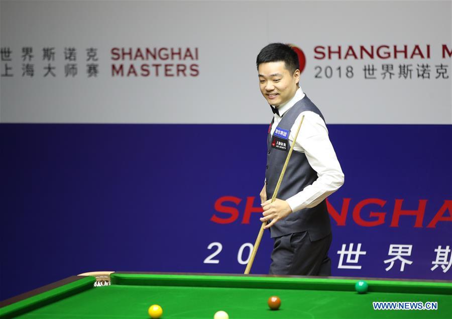 (SP)CHINA-SHANGHAI-SNOOKER-SHANGHAI MASTERS 2018 (CN)