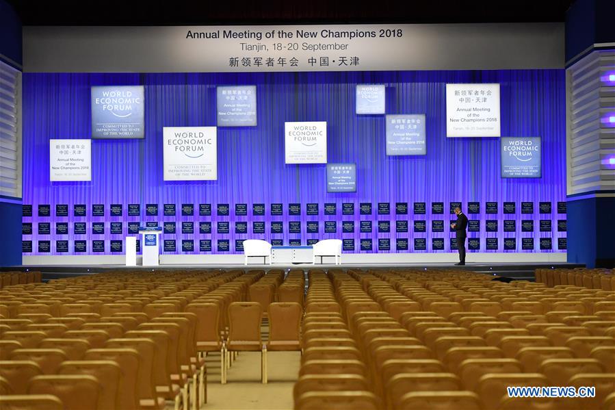 CHINA-TIANJIN-SUMMER DAVOS FORUM-PREPARATION (CN)