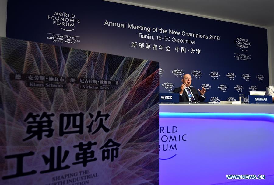 CHINA-TIANJIN-DAVOS-KLAUS SCHWAB-BOOK RELEASE (CN)