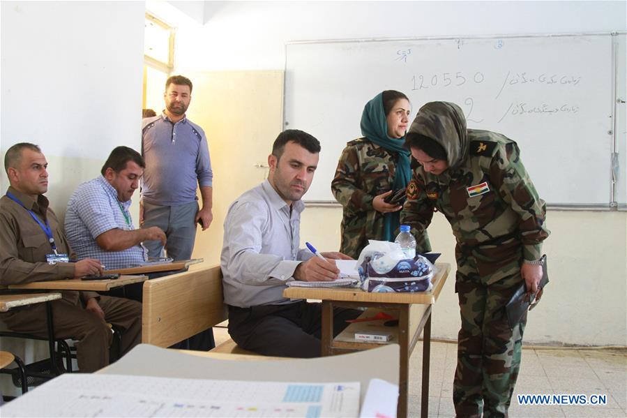 IRAQ-KURDISTAN REGION-ELECTION-SECURITY PERSONNEL-EARLY VOTE